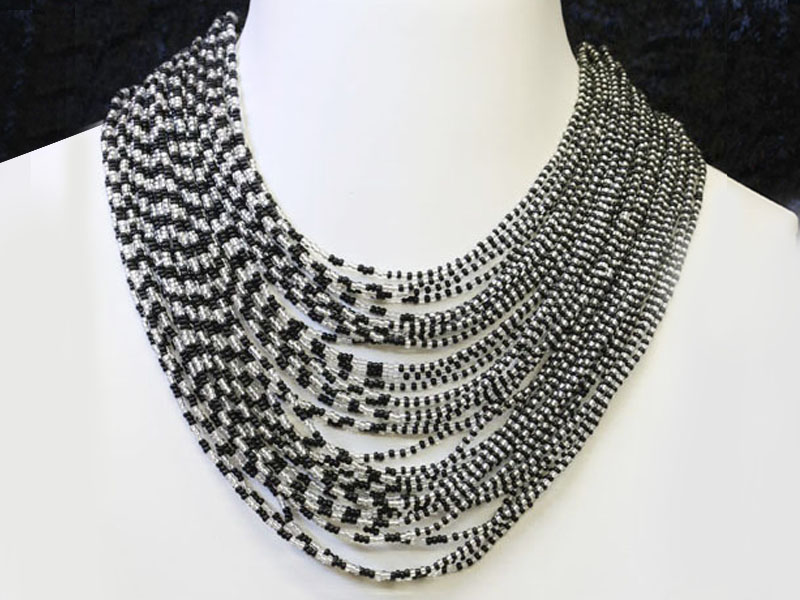 Silver and black Silver and black