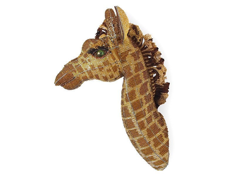 Bead and Wire Rope Giraffe Wall Hanging Bead and Wire Rope Giraffe Wall Hanging