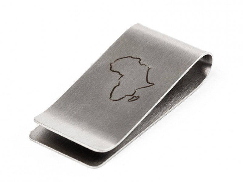 Africa Engraved Money Clip Africa Engraved Money Clip