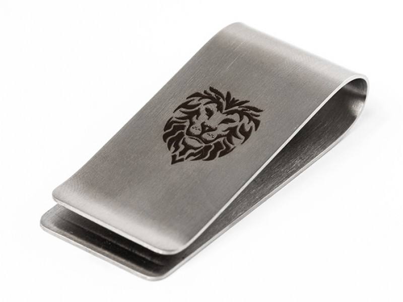Lion Engraved Money Clip Lion Engraved Money Clip