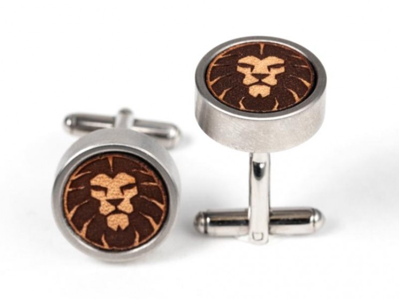 Lion Engraved Cuff Links Lion Engraved Cuff Links