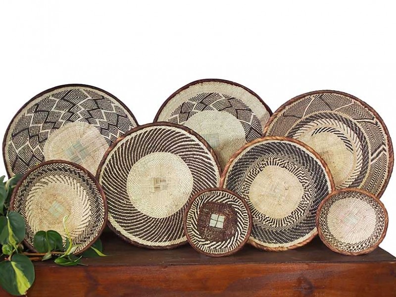 Tonga Basket (Binga Basket) Set of 8 African Baskets (s6) Tonga Basket (Binga Basket) Set of 8 African Baskets (s6)