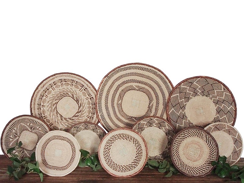 Tonga Basket (Binga Basket) Set of 10 African Baskets (s8) Tonga Basket (Binga Basket) Set of 10 African Baskets (s8)