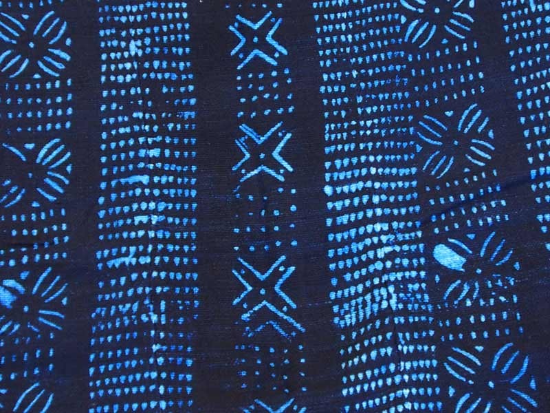Indigo Cloth - Flowers and dots