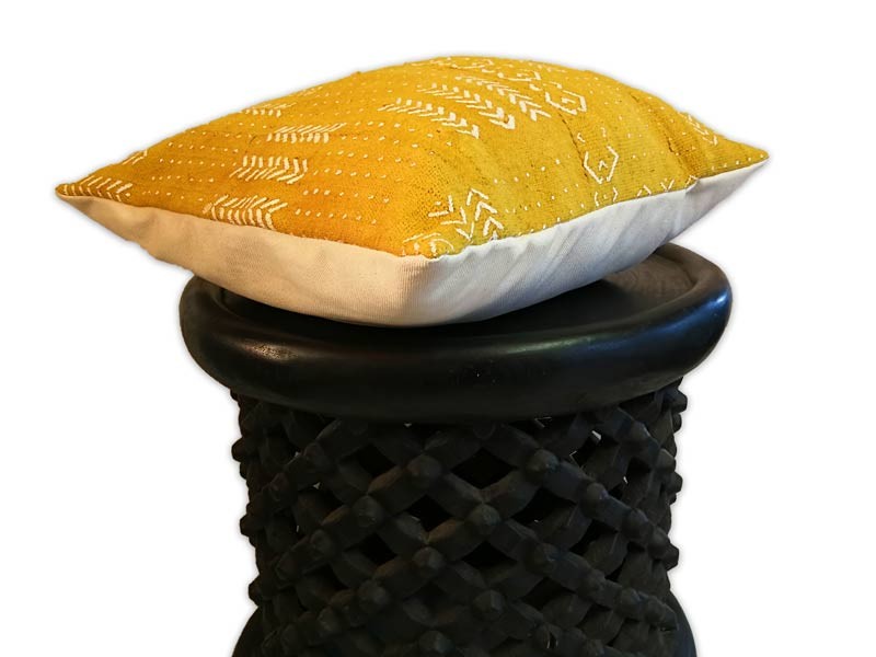 Yellow with white design side view Yellow with white design side view