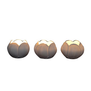 Flower Bud Candle Set Of 3 - Frangipani