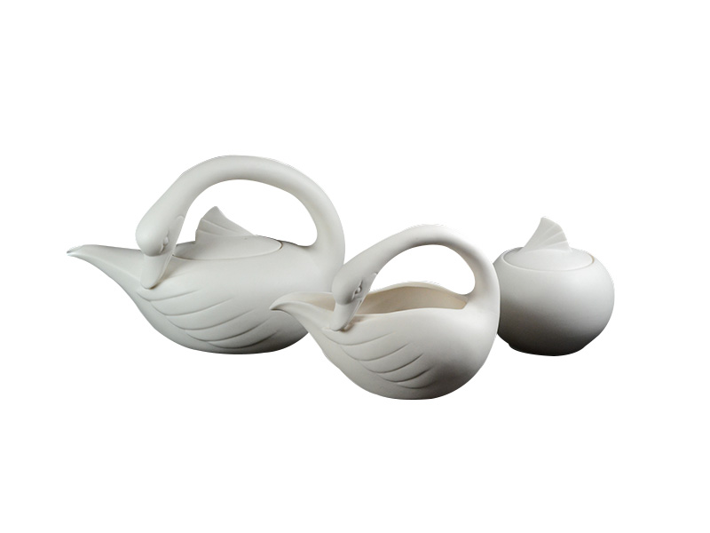 Swan Creamer & Sugar